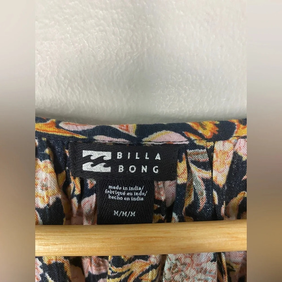 Billabong Gypset Mini Balloon Sleeve  Boho Dress - Picture 8 of 8